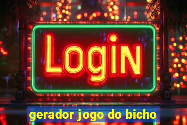 gerador jogo do bicho